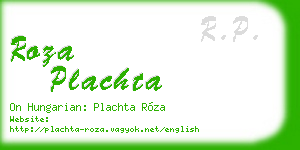 roza plachta business card